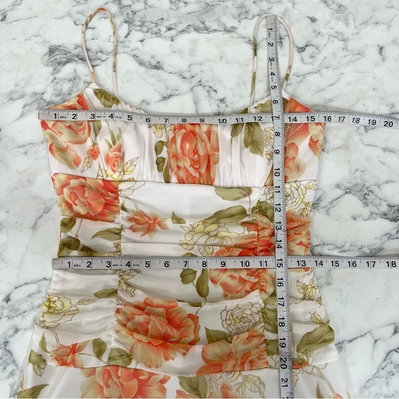 Vintage Y2K whimsical fairy asymmetrical hem drop waist midi dress empire waist - Picture 8 of 12